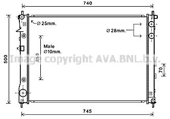 AVA QUALITY COOLING Радиатор, охлаждение двигателя SU2091